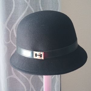 Black Cloche Hat